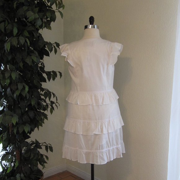 Gal Meets Glam Anna Ruffle Tiered Mini Dress NWT - Picture 8 of 12